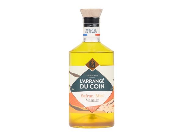 Rhum L’Arrangé du Coin Safran Miel Vanille  – 70cl – En direct de La Fabrique à Alcools (Essonne)