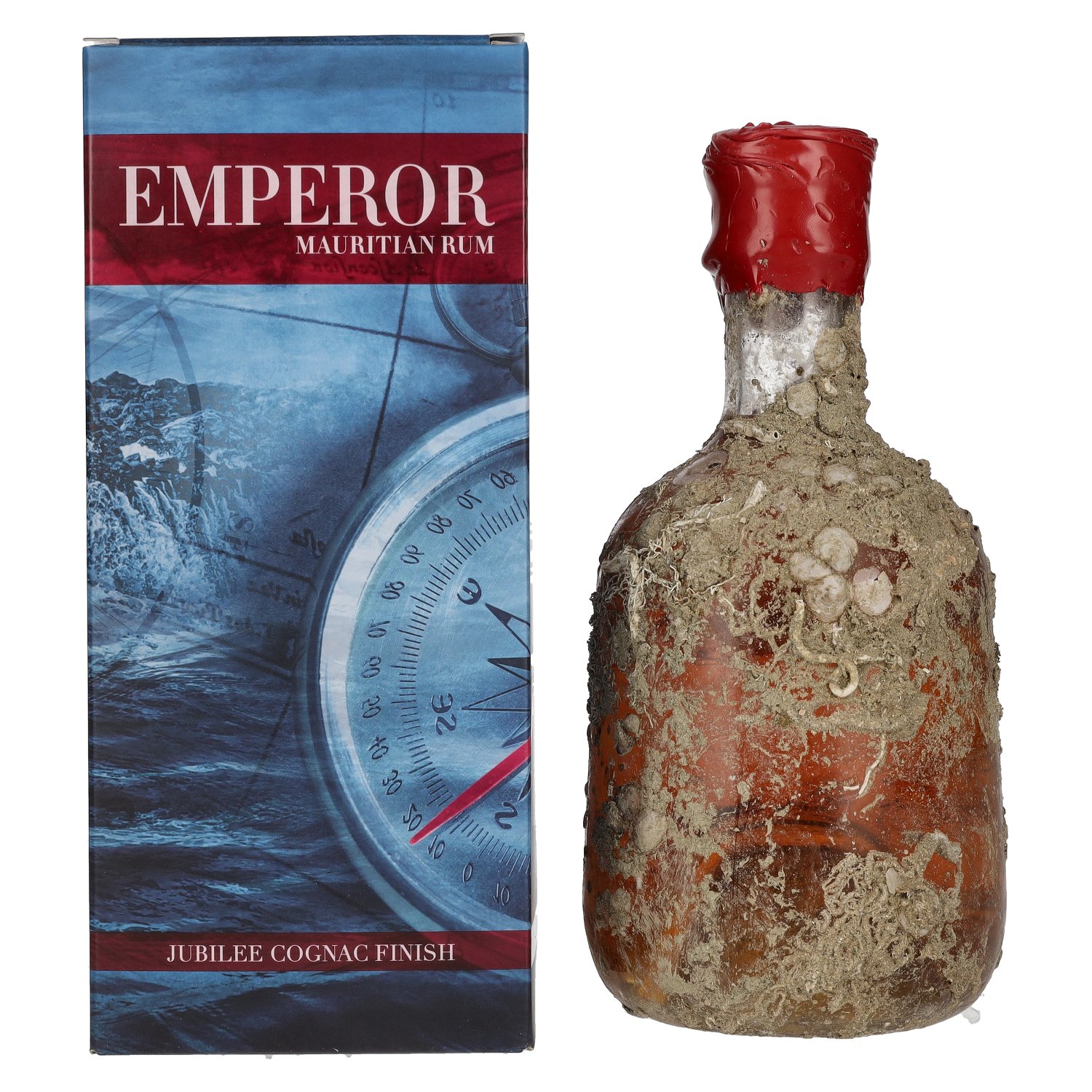 Rhum Emperor Emperor Mauritian Rum DEEP BLUE Jubilee Cognac Finish 40% Vol. 0,7l en boîte cadeau