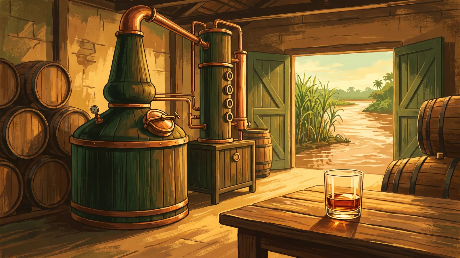 Le rhum du Guyana : le Demerara, les derniers alambics en bois et El Dorado