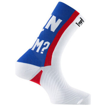 Chaussettes Thyo Mi-chaussettes de running humoristique « RUN OR RHUM ? » Blanc