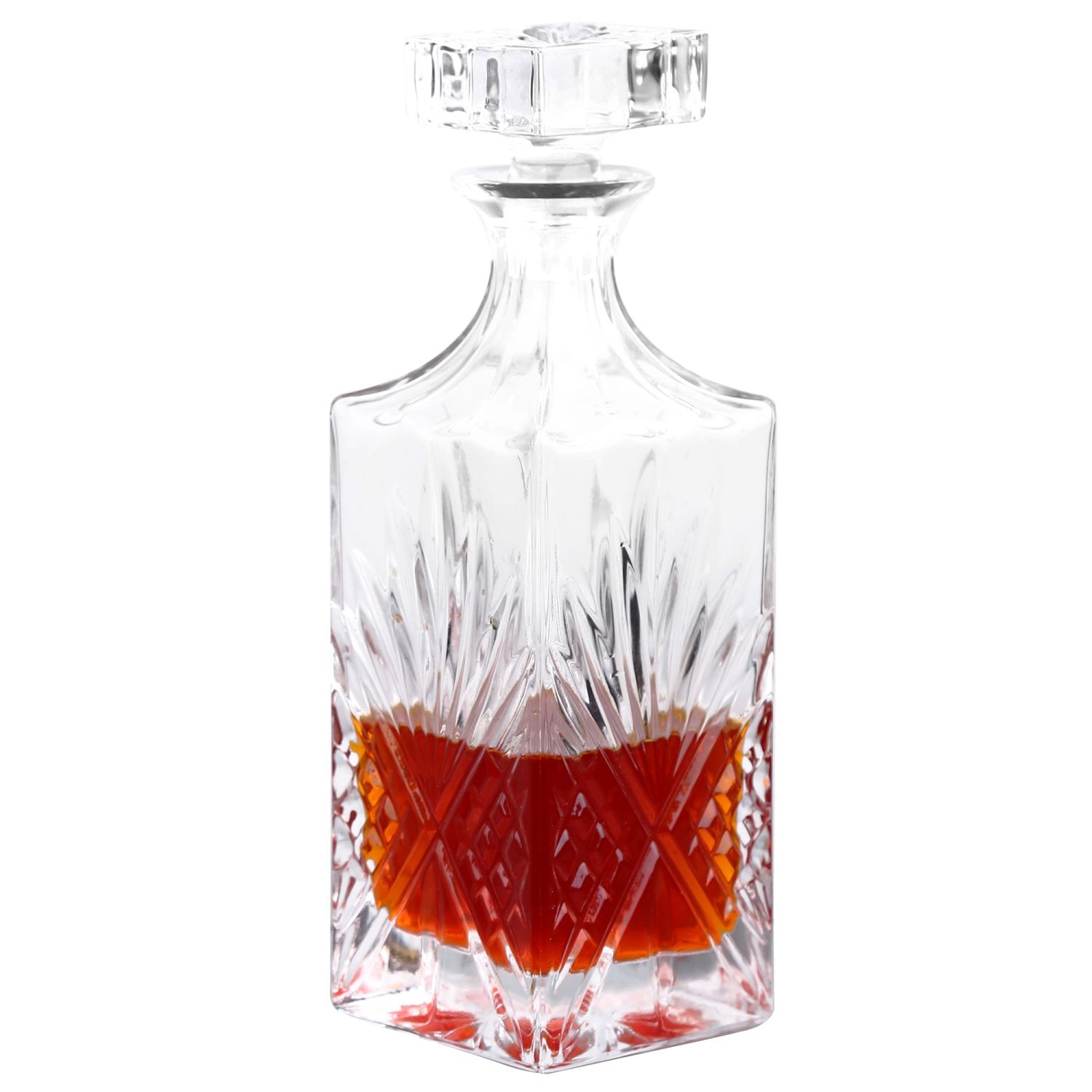Intirilife Carafe À Whisky – Capacité De Remplissage 800 Ml – Carafe Pour Rhum, Vodka, Scotch