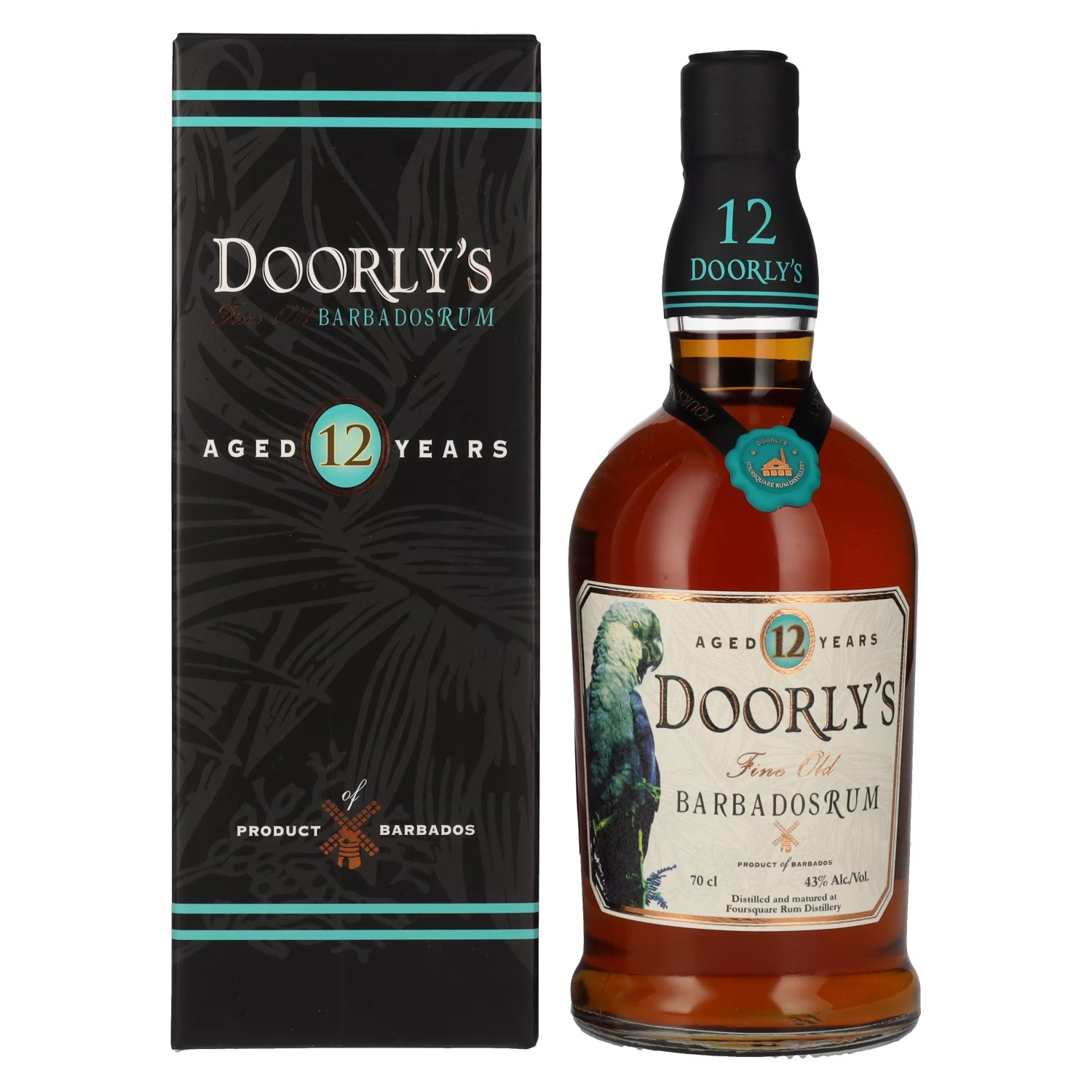Le rhum Doorly’s Doorly’s 12 Years Old Fine Old Barbados Rum 43% Vol. 0,7l en boîte cadeau