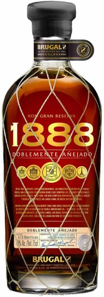 Brugal – 1888 – Rhum Vieux – 40 Pour cent Alcool – Origine : République Dominicaine – Bouteille de 700 ml