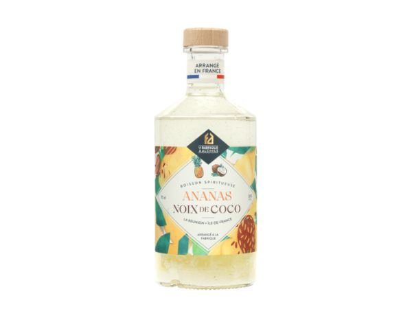 Rhum L’Arrangé Ananas Noix de Coco – 70cl – En direct de La Fabrique à Alcools (Essonne)