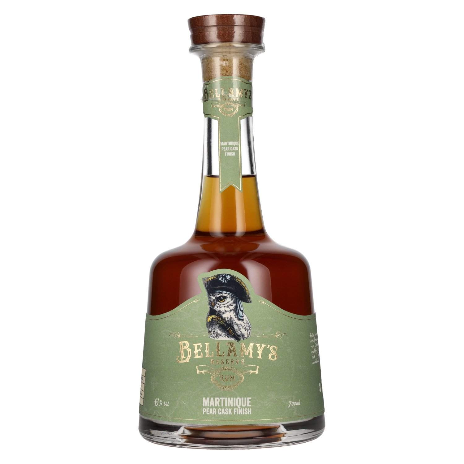 Rhum de réserve Bellamy’s Bellamy’s Reserve Rum MARTINIQUE PEAR CASK FINISH 43% Vol. 0,7l
