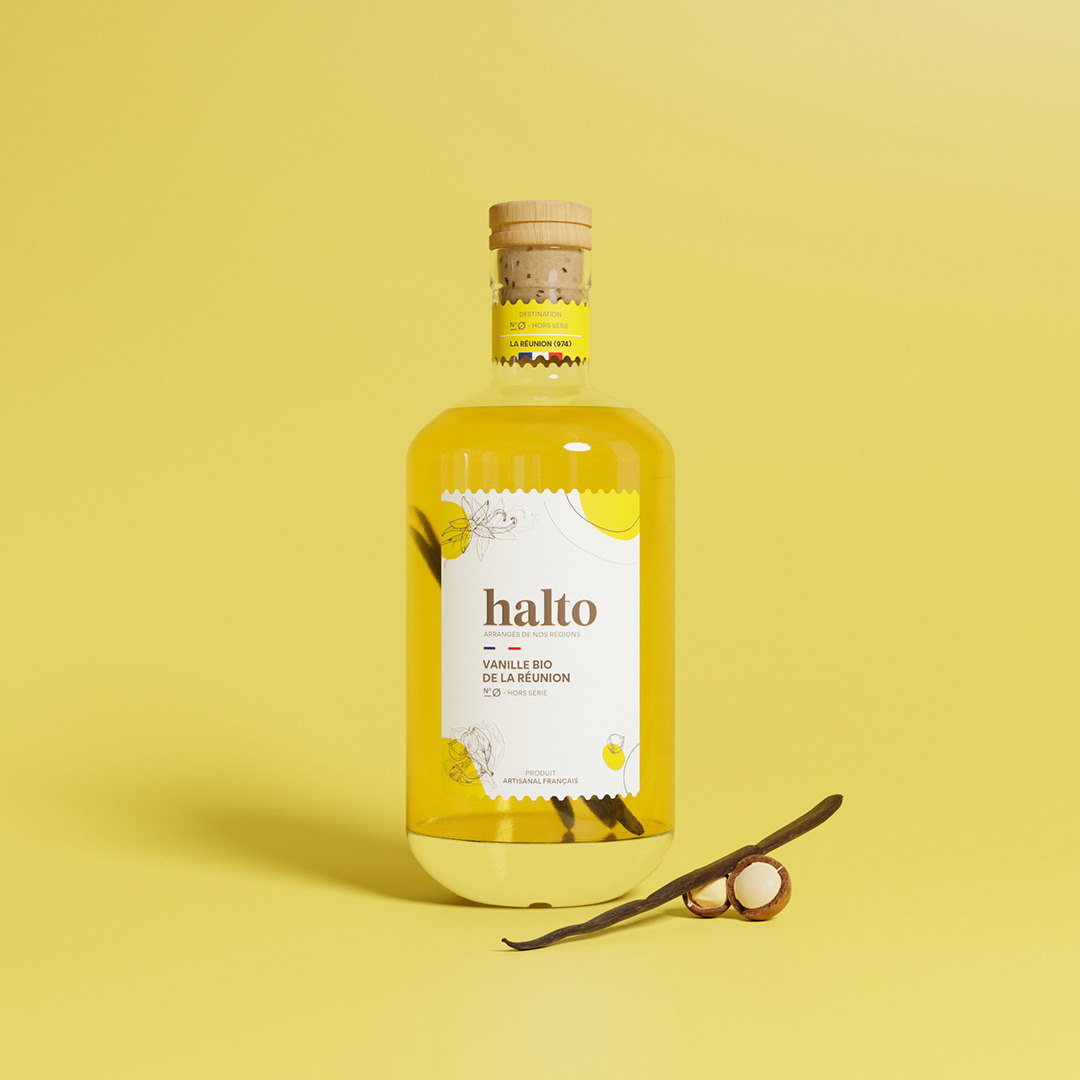 Rhum Arrangé Vanille Bio de La Réunion 70cl – En direct de Halto (Drôme)