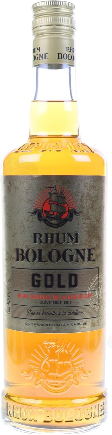 Bologne – Gold Rhum Agricole de la Guadeloupe – Elevé en fûts – 40% (1 x 0.7L)