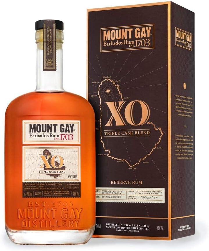 Mount Gay 1703 XO Triple Cask 0,7L (43% Vol.), 700 milliliters