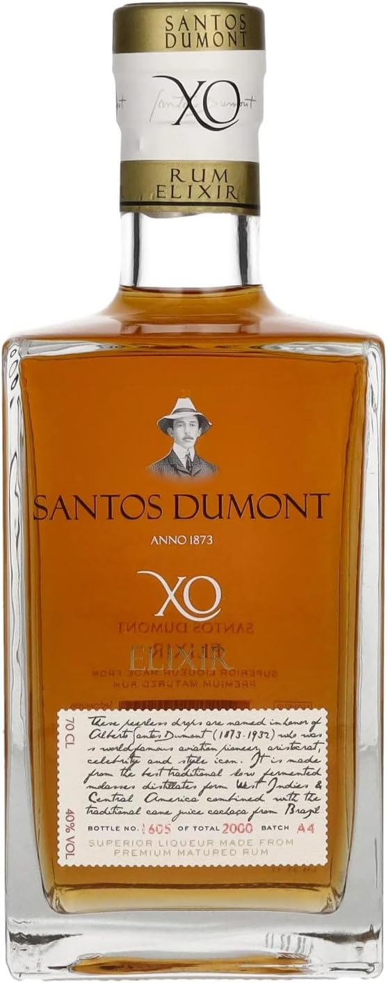 SANTOS DUMONT – XO Elixir – Rhum – 40% Alcool – 70 cl