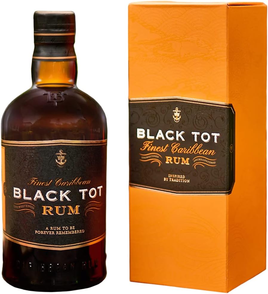 BLACK TOT – Finest Caribbean – Rhum – 46,2% Alcool – Origine : Caraïbes – Bouteille 70 cl