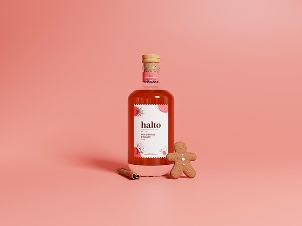 Rhum Arrangé Pain d’Epices d’Alsace 70cl – En direct de Halto (Drôme)