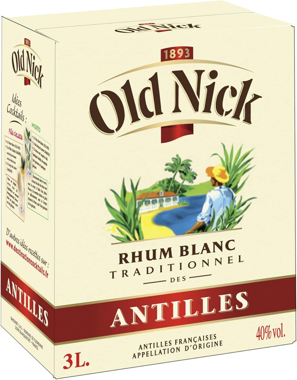 Old Nick Rhum Blanc – Bag in box 3L