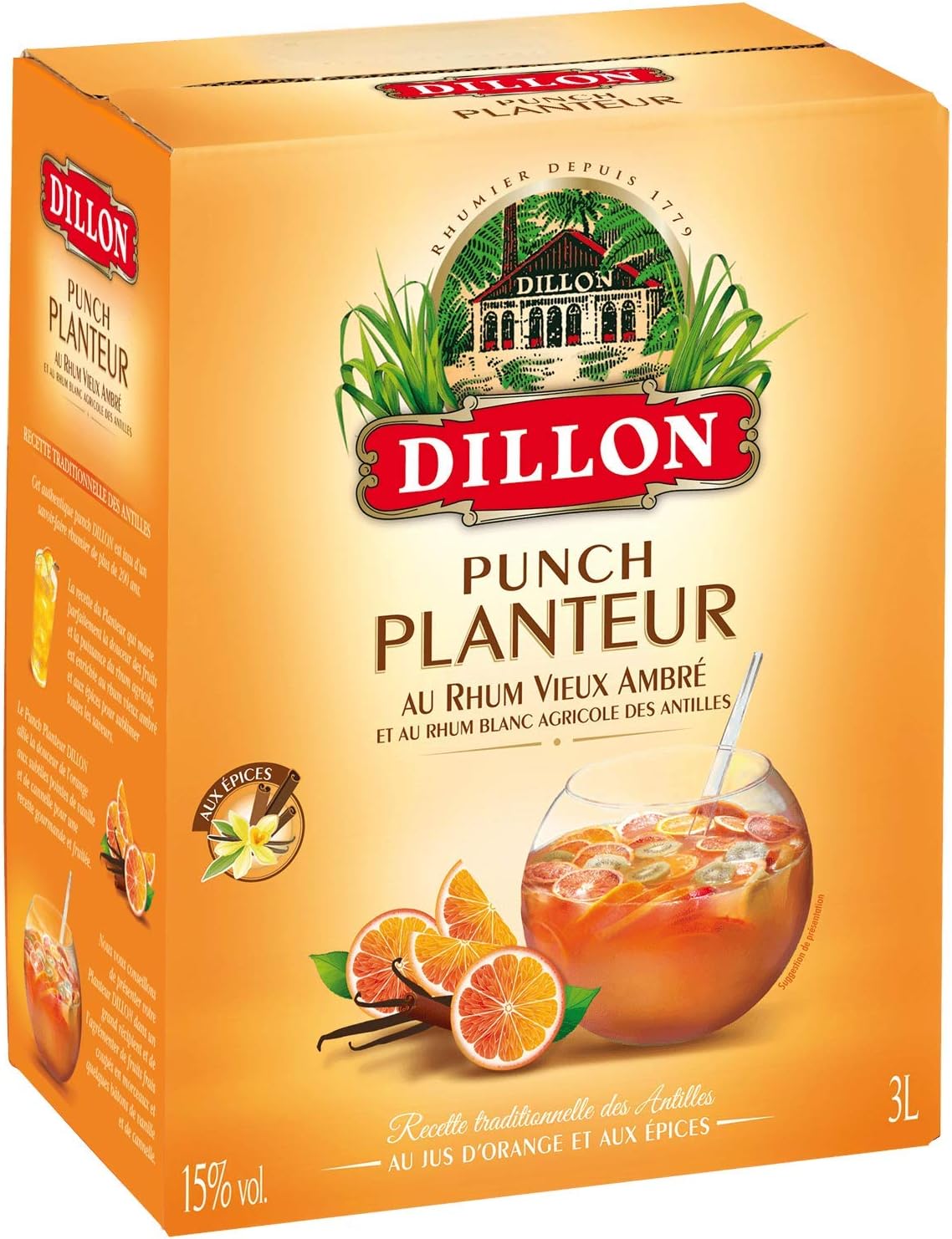 Dillon Punch Planteur Rhum Vieux Ambré – Bag in Box 3L