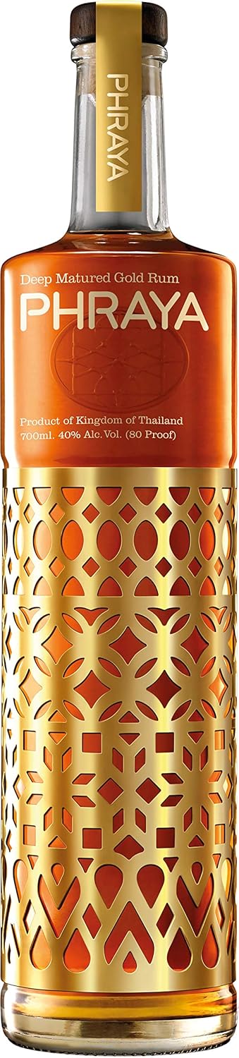 PHRAYA – Gold – Rhum – 40% Alcool – Origine : Thaïlande – Bouteille de 70 cl
