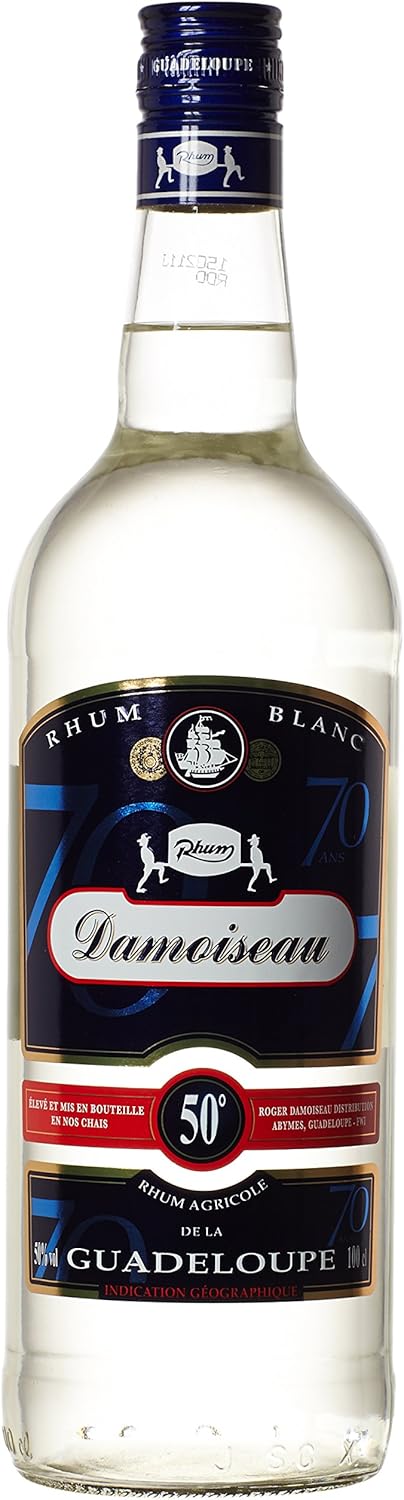 Damoiseau Rhum Blanc de Guadeloupe Agricole, 1L