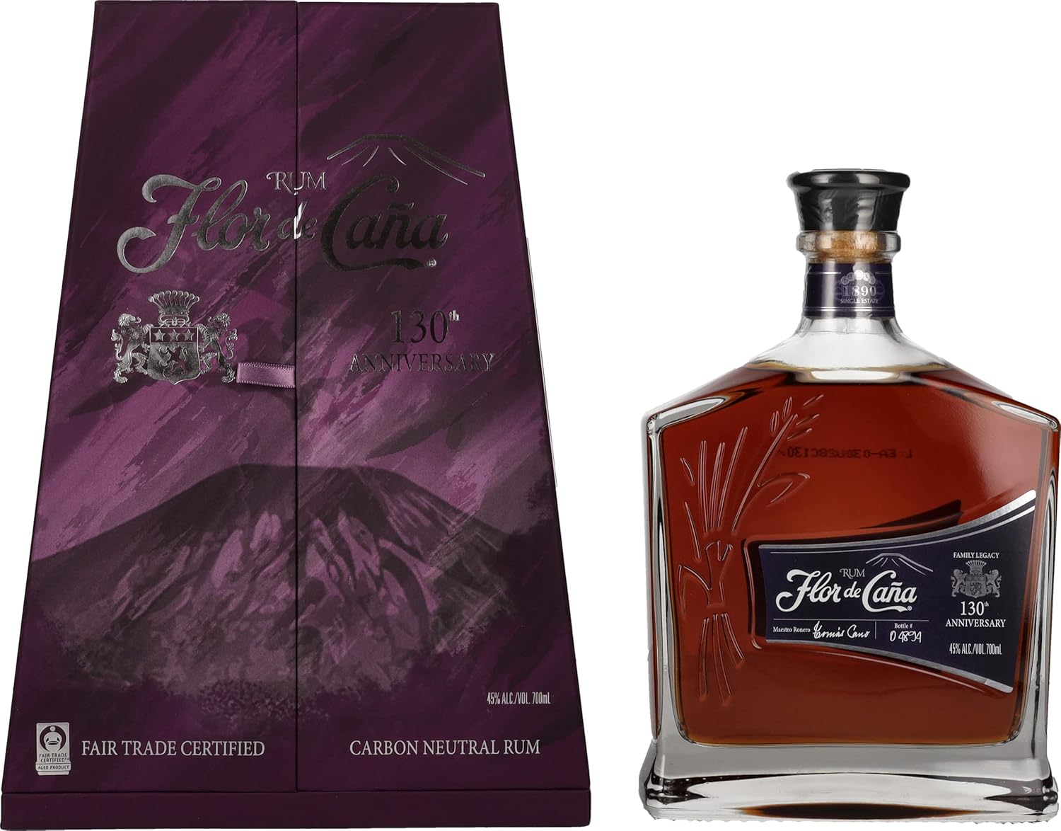 FLOR DE CAÑA 130e anniversaire – Rhum 45% Vol. 0,7l