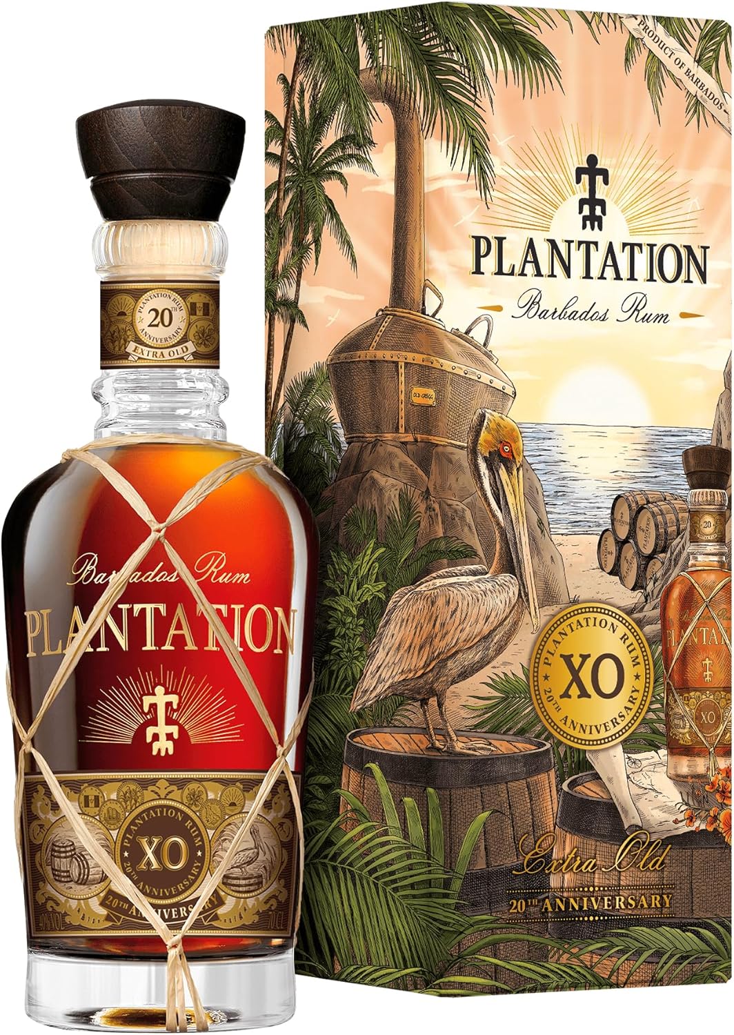 PLANTATION RUM – XO 20th Anniversary – Rhum Vieux Ambré – Origine : Barbade – Notes de Vanille, Cacao & Epice – 40 % Alcool – 70 cl