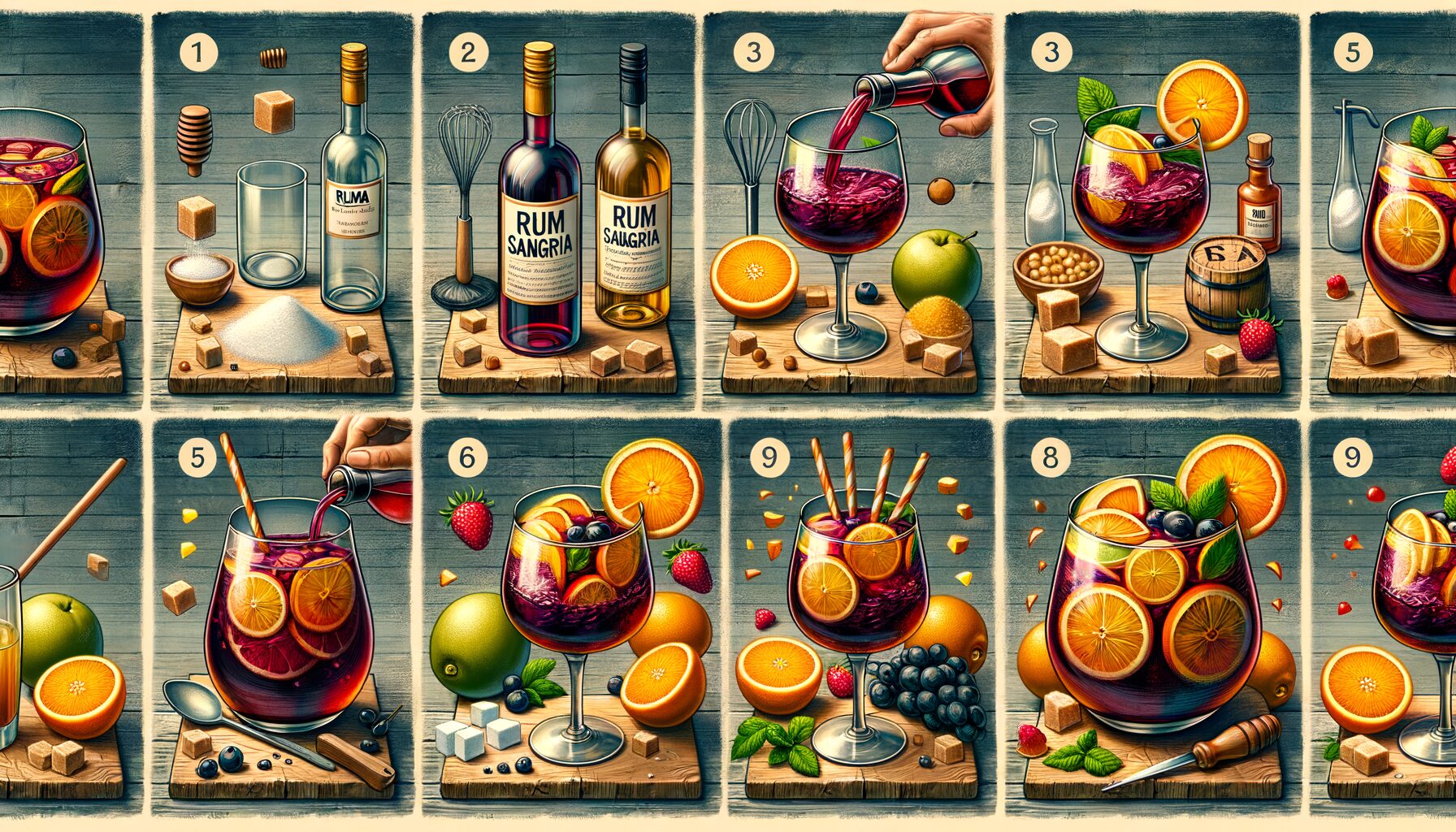 Comment preparer une delicieuse sangria au rhum