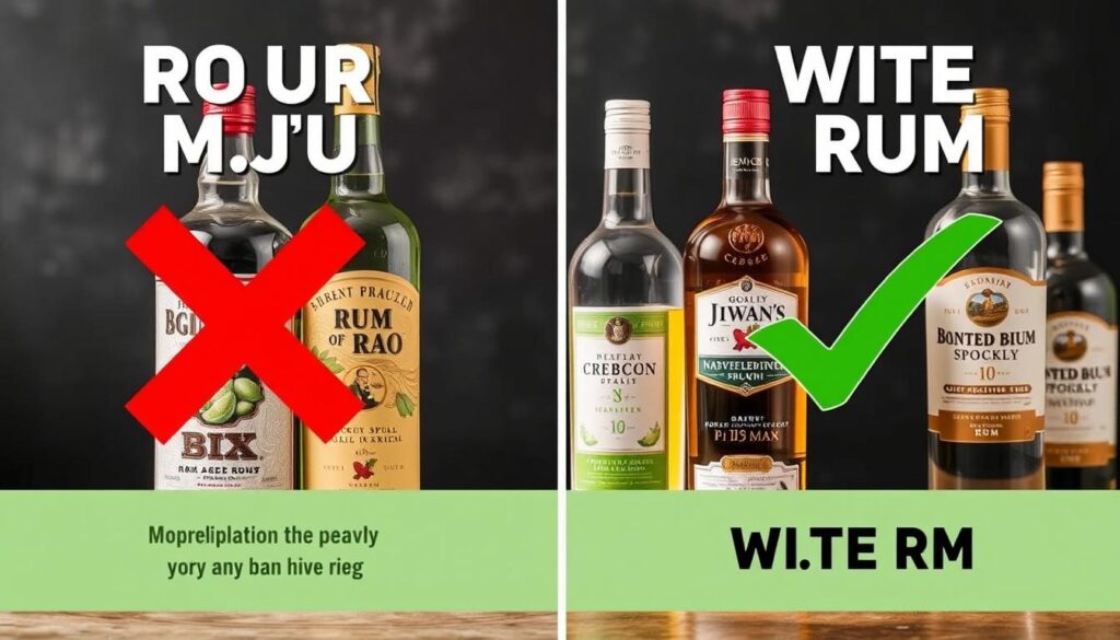 Erreurs à éviter dans le choix du rhum pour mojito