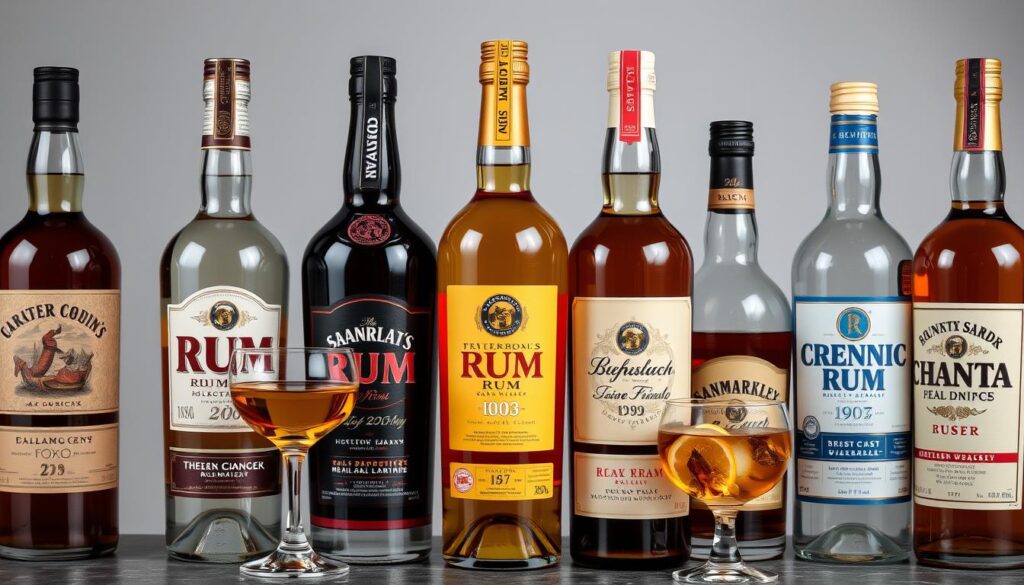 Image de différents types de rhum