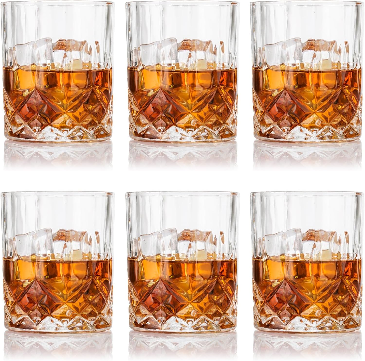 Verres à whisky en cristal WinGluge 330ml – Lot de 6, idée cadeau élégante pour toutes occasions.