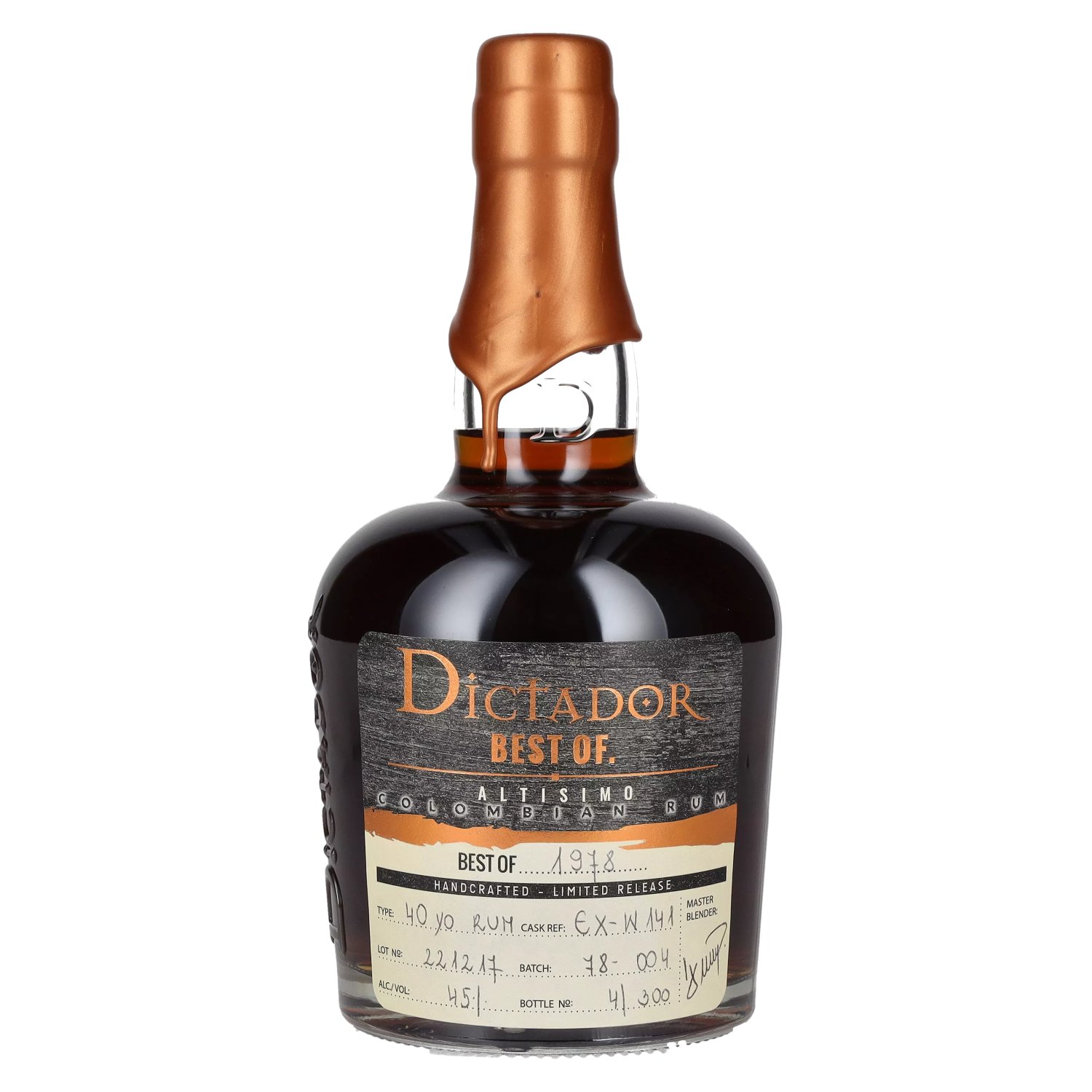 Rhum Dictador Dictador BEST OF 1978 ALTISIMO Colombian Rum Limited Release 45% Vol. 0,7l
