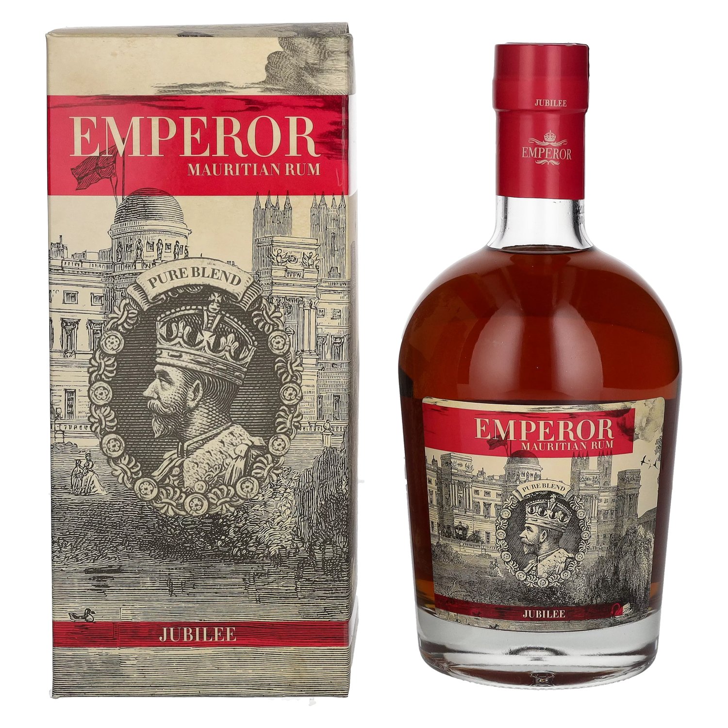 Rhum Emperor Emperor Mauritian Rum JUBILEE Pure Blend 40% Vol. 0,7l en boîte cadeau