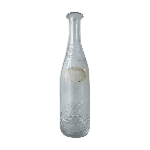 ART Bouteille de bistrot Loubinoux Paris, époque 1900 transparent