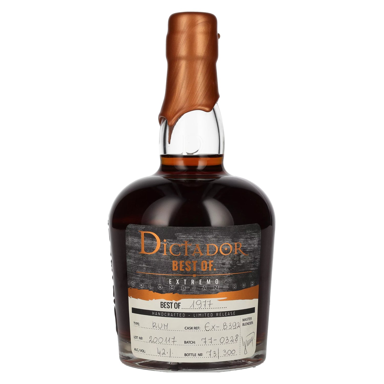 Rhum Dictador Dictador BEST OF 1977 EXTREMO Rum 42% Vol. 0,7l