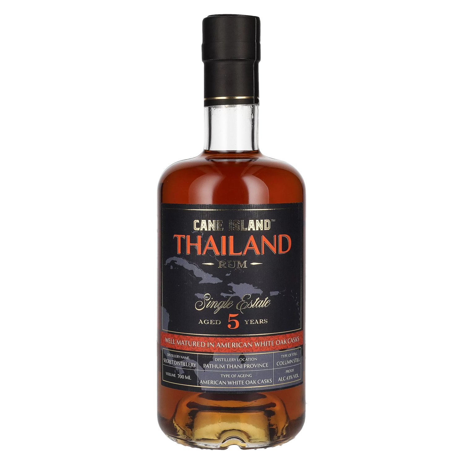 Rhum de Cane Island Cane Island THAILAND 5 Years Old Single Estate Rum 43% Vol. 0,7l