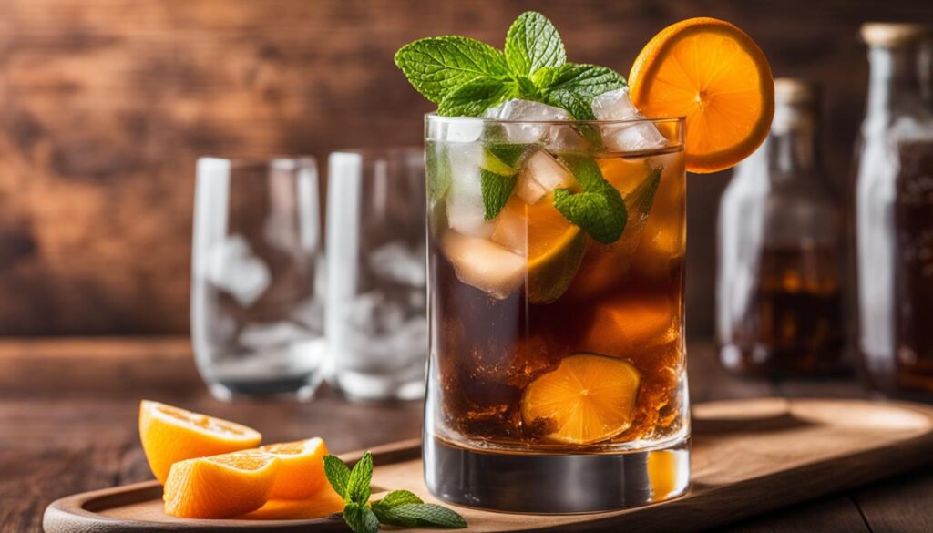 cocktail avec rhum ambré