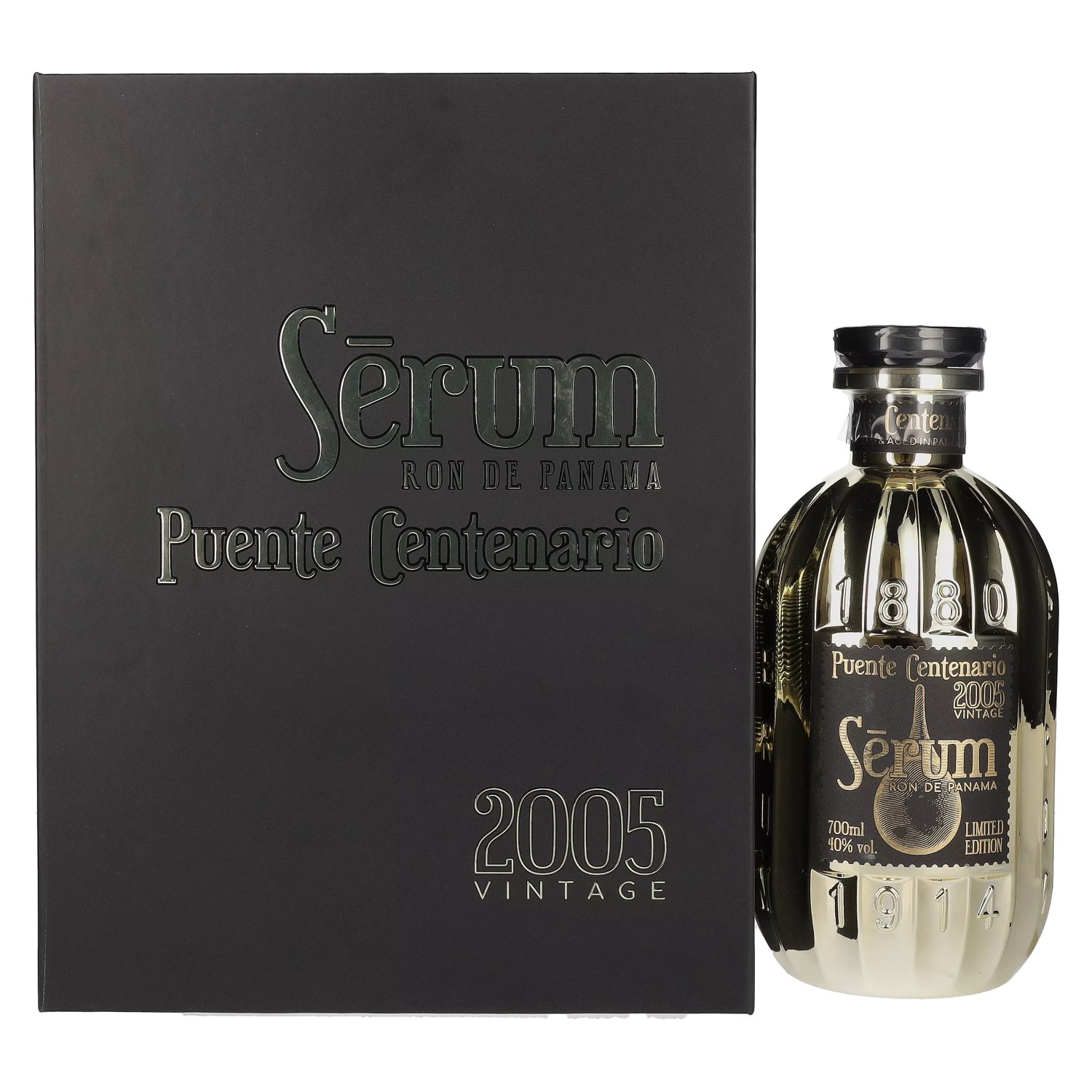 Rhum SeRum SeRum Puente Centenario Vintage 2005 40% Vol. 0,7l en boîte cadeau