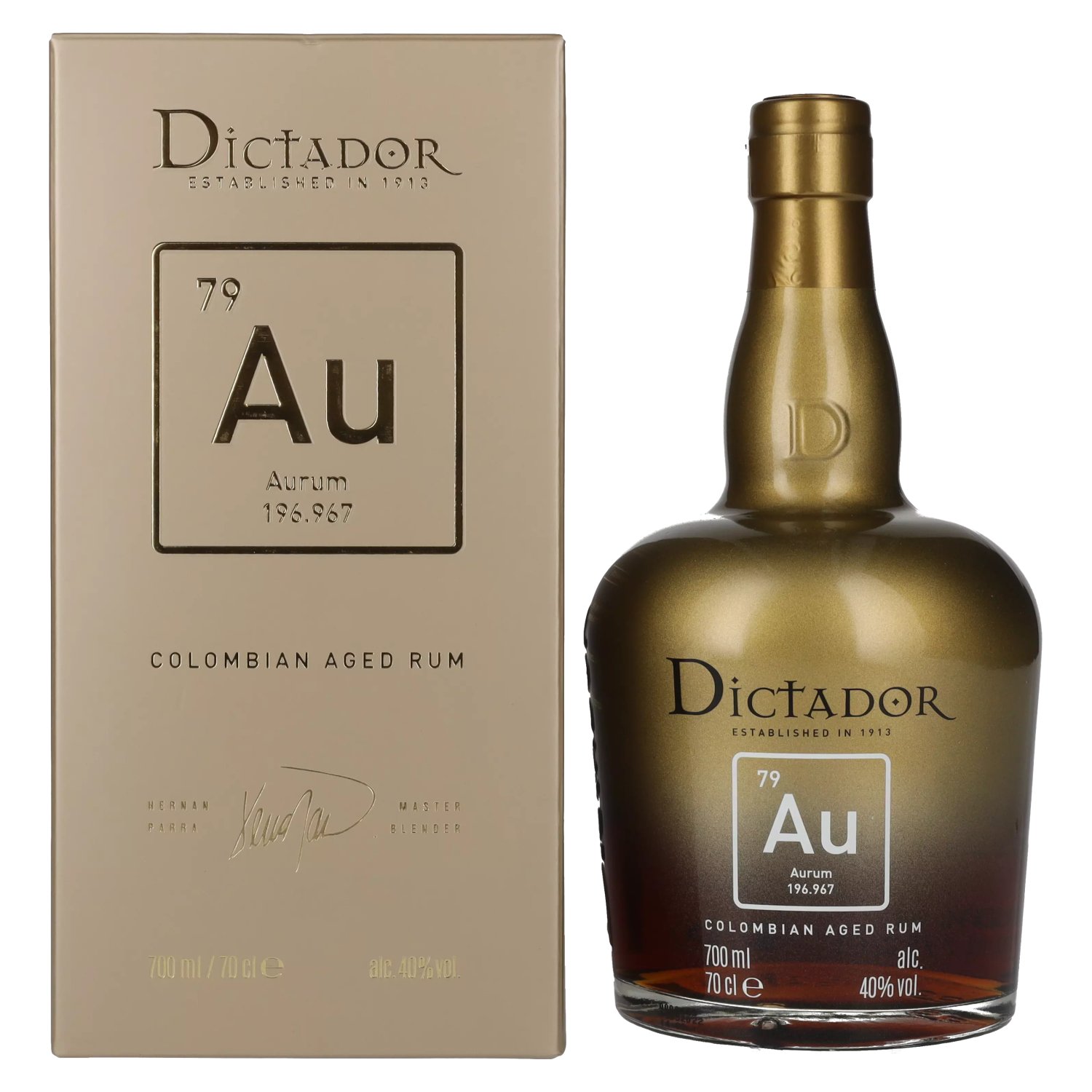 Rhum Dictador Dictador AURUM Colombian Aged Rum 40% Vol. 0,7l en boîte cadeau