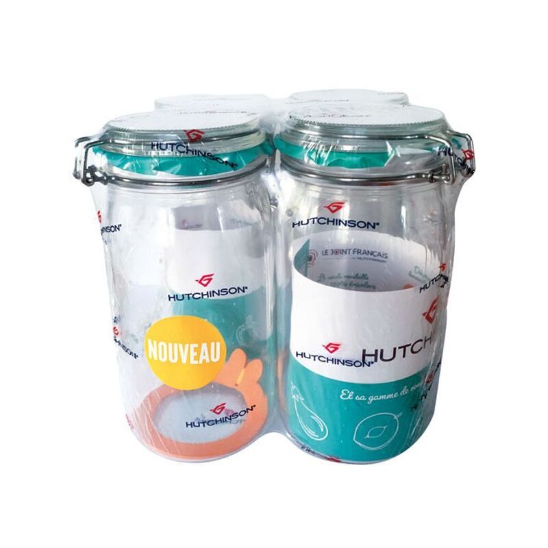 Hutchinson – Bocal à conserves 1L1/2 x4