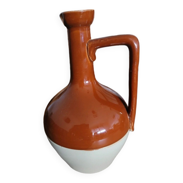 ART Pichet en grès distillerie Paul Bardinet beige 45x0x25