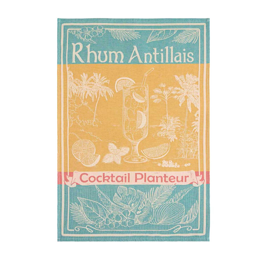 Torchon en jacquard de coton, Rhum antillais, Coucke unisex